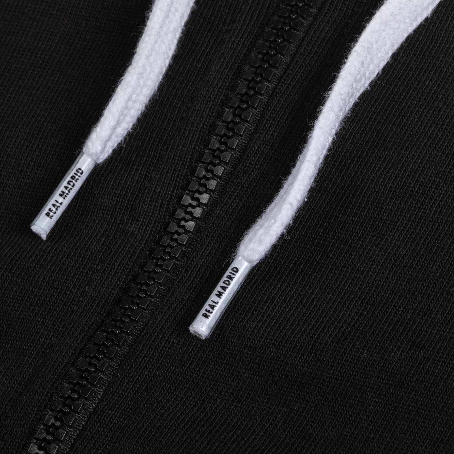 Mens Essentials Color Crest Full Zip Hoody Black