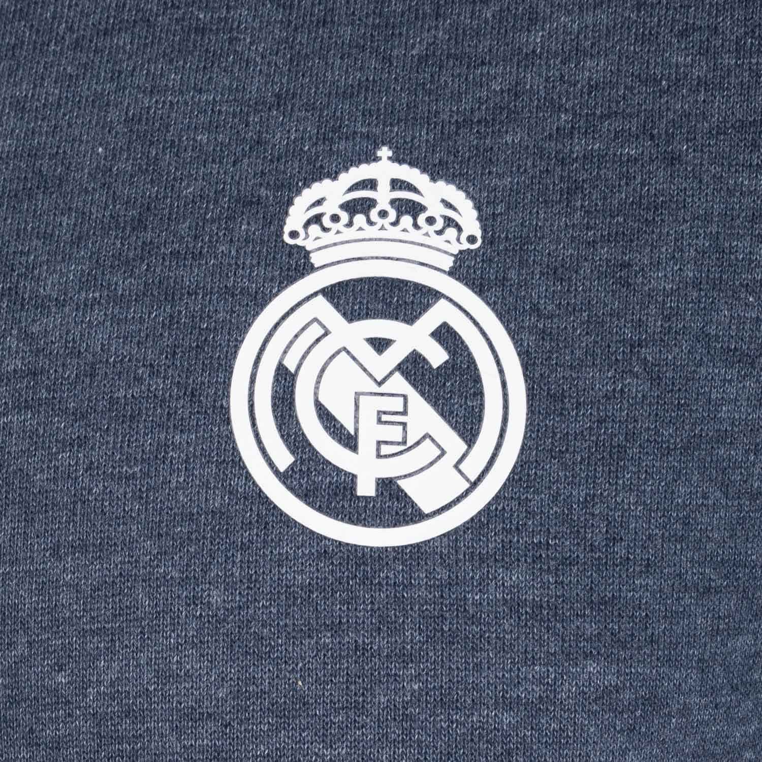 Mens Essentials Monocolor Crest Crew Blue Blend