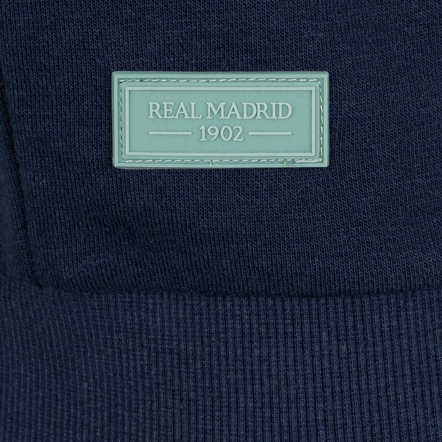 Mens Raised Rubber Crest Sweatshirt Navy Mint