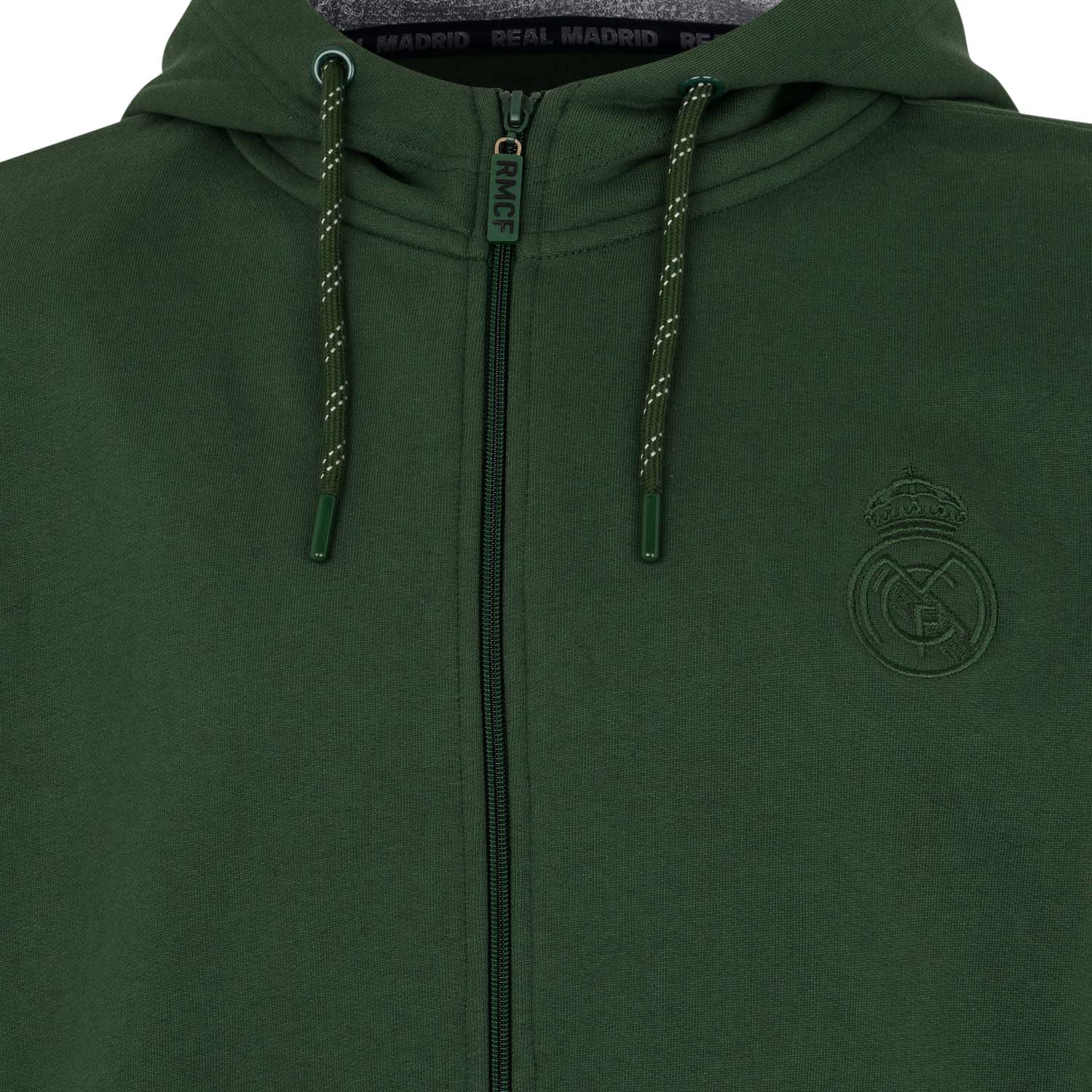 Mens Tonal Full Zip Hoody Green