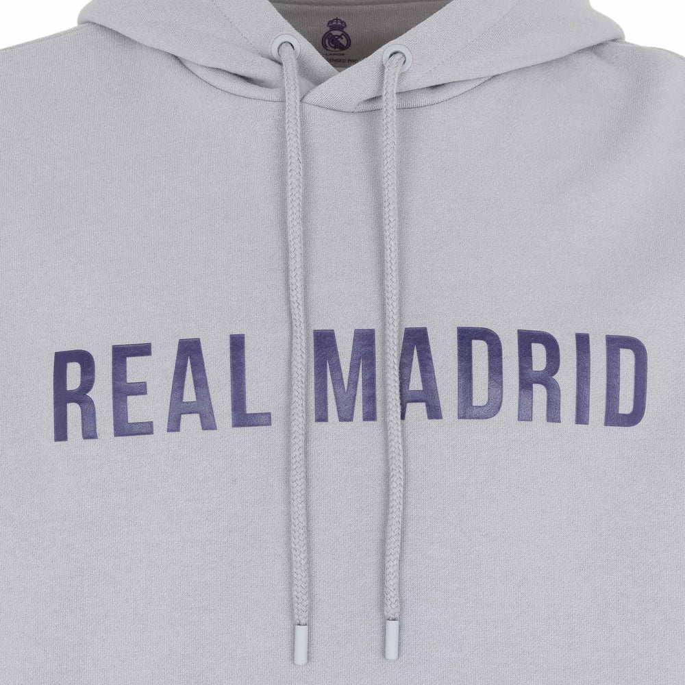 Mens Text Hoody Grey/Purple