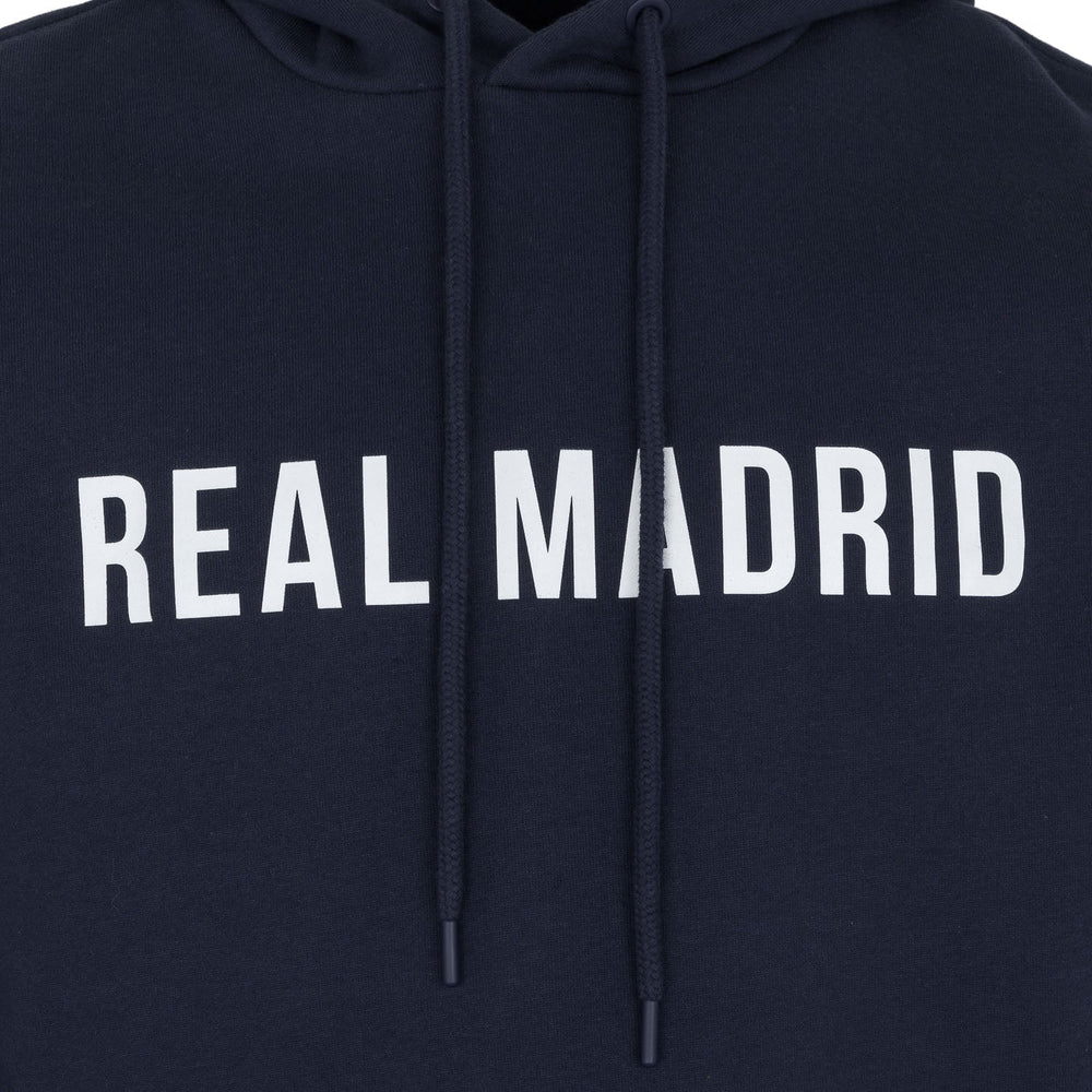 Mens Text Hoody Navy/White