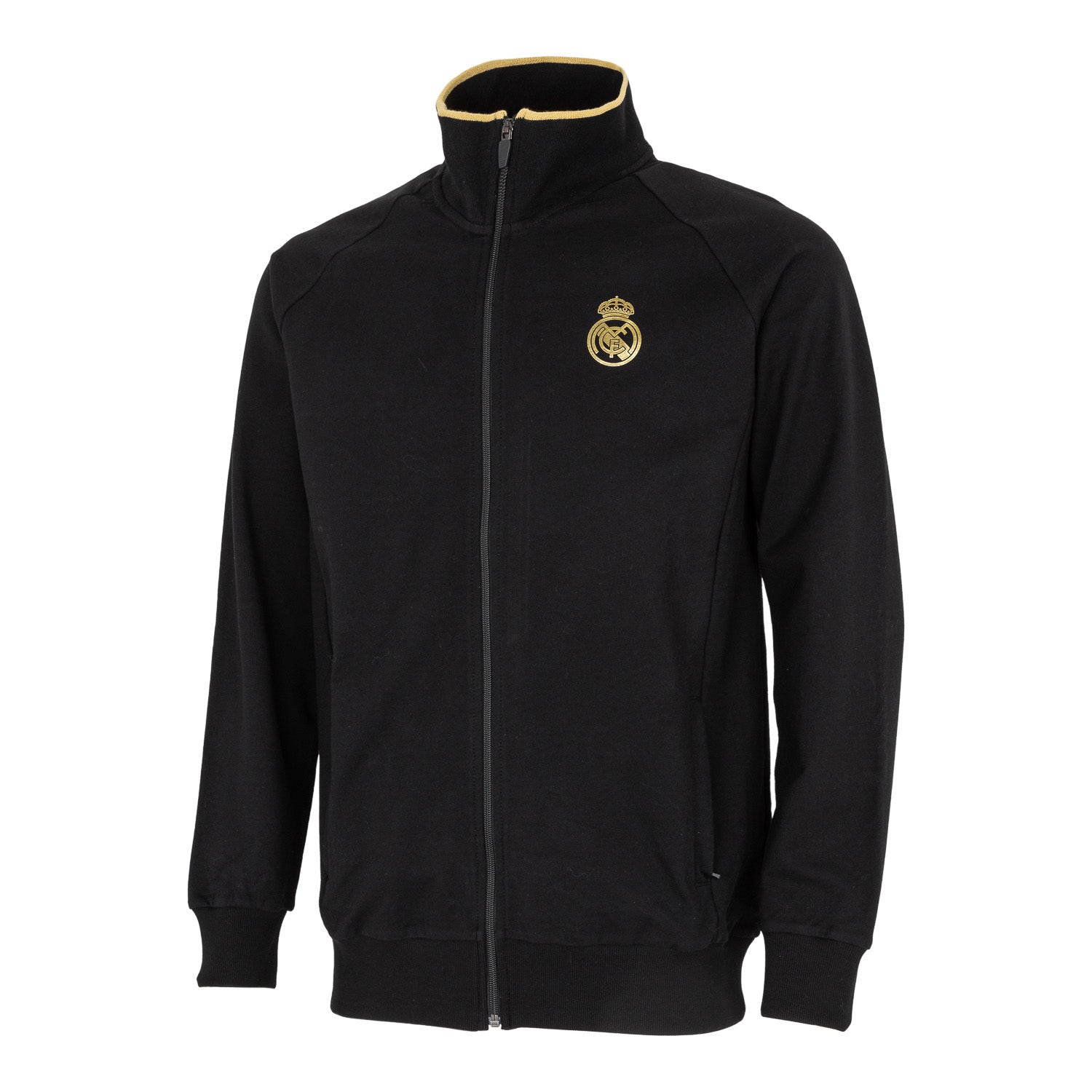 Mens Black & Gold Track Top