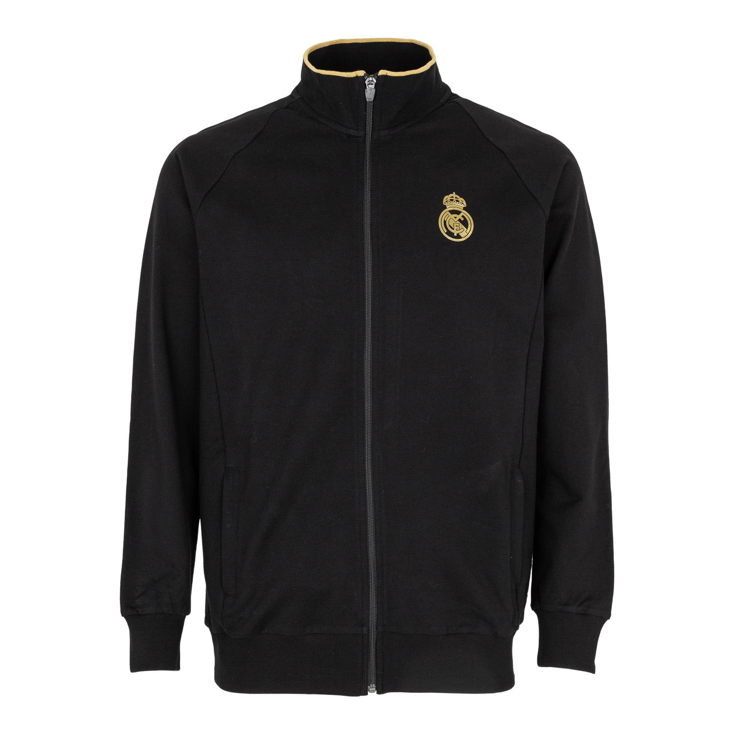 Mens Black & Gold Track Top