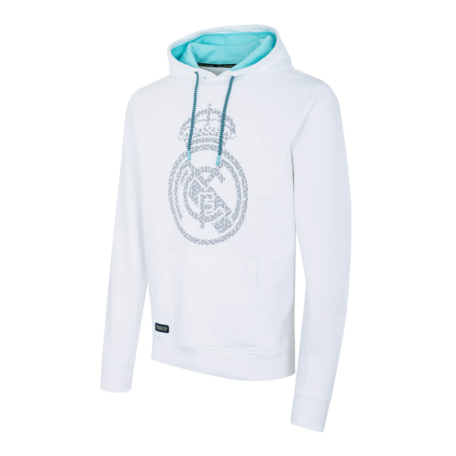 Bernabéu Neon Lights Mens Chest Crest Print Oth Hoodie White