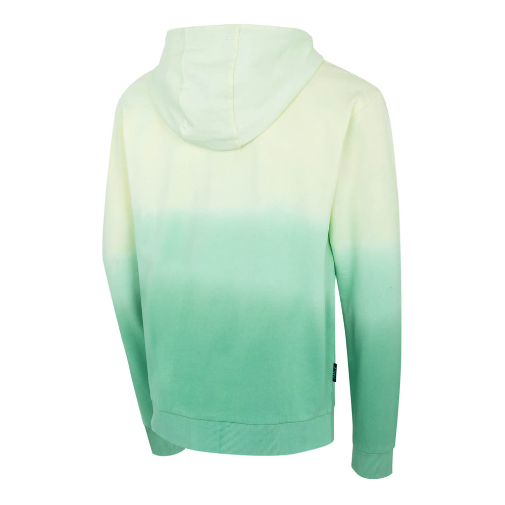 Sunset Festival Mens Dip Dye Zip Hoodie White