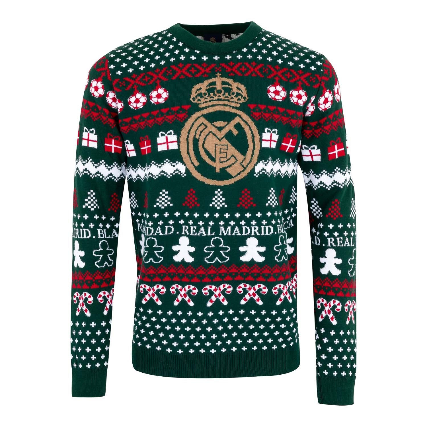 メンズ クリスマスセーター クリスマスカラー – レアル・マドリードCF