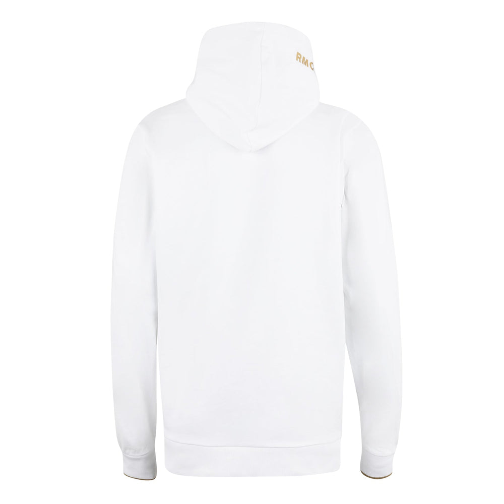 Mens White & Gold Hoodie