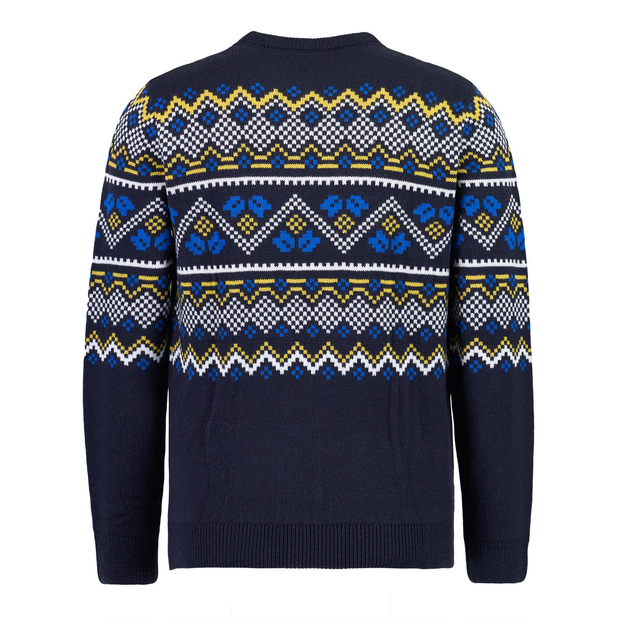 Mens Christmas Jumper Real Madrid Crest Navy