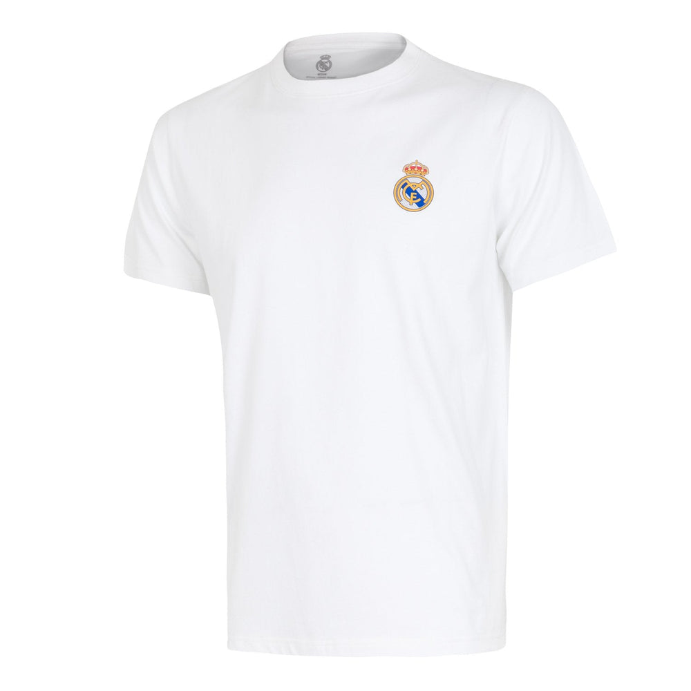 Mens Essentials Color Crest T-Shirt White