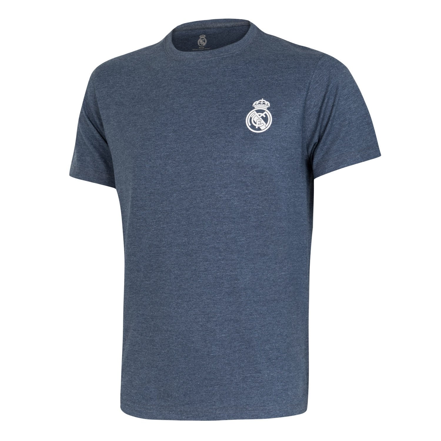 Mens Essentials Monocolor Crest T-Shirt Blue Blend