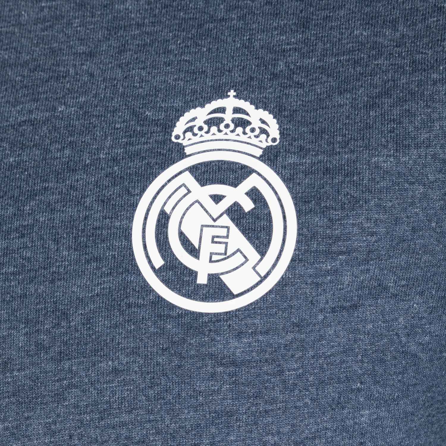 Mens Essentials Monocolor Crest T-Shirt Blue Blend