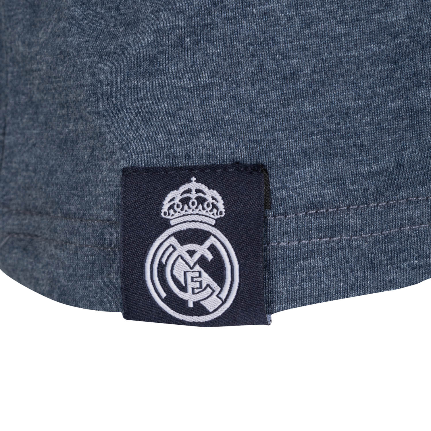 Mens Essentials Monocolor Crest T-Shirt Blue Blend