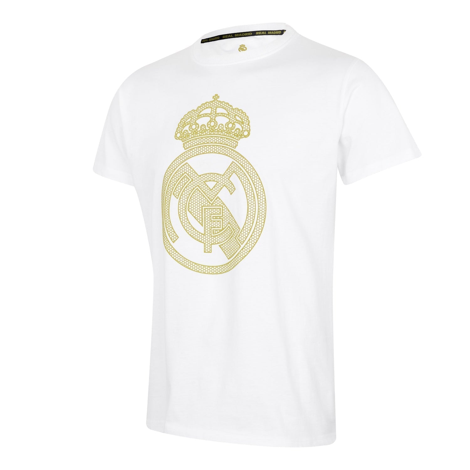Mens Crest T-Shirt White/Lime