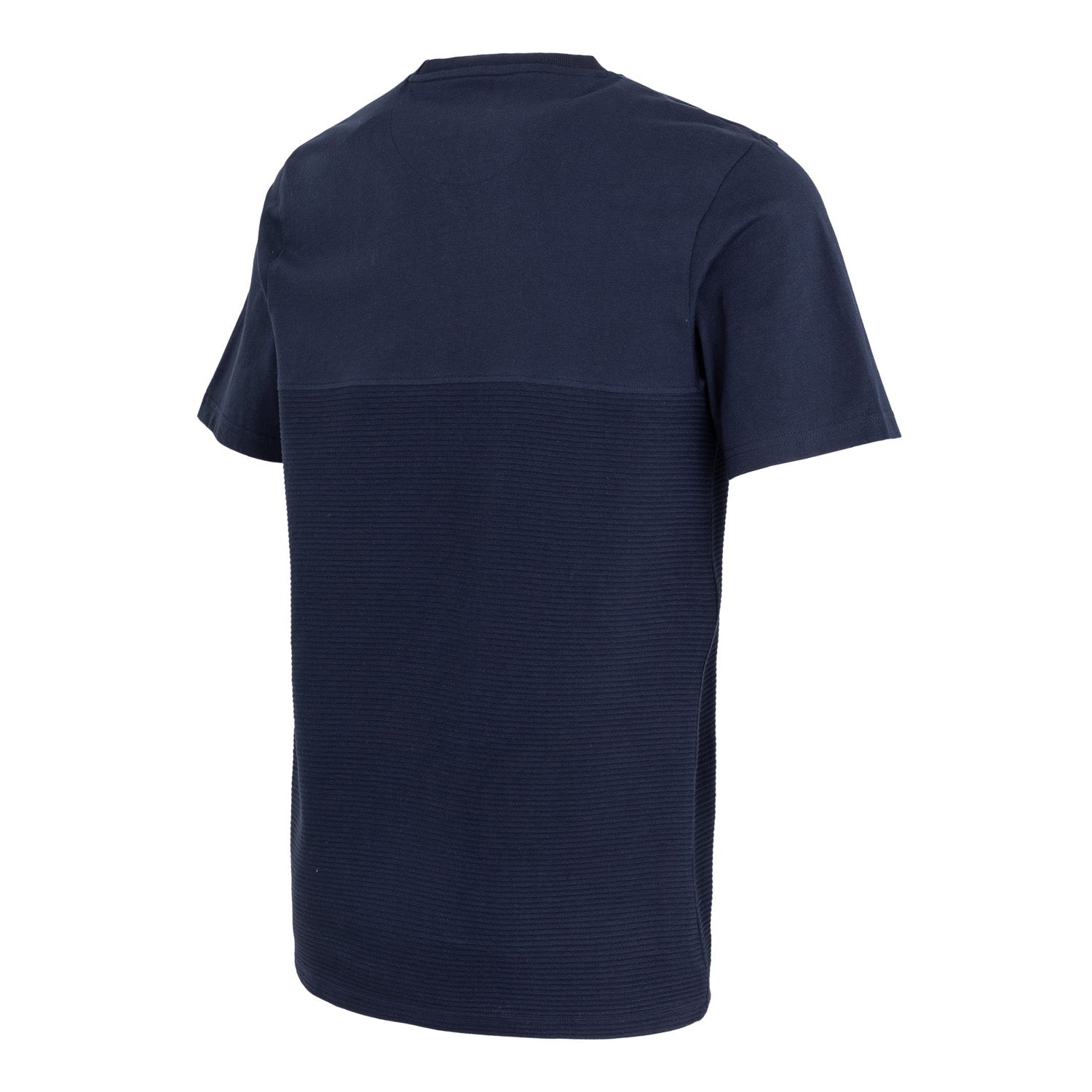 Sakura Unisex Textured Seam T-Shirt Navy