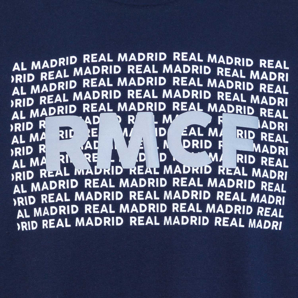 Bernabéu Neon Lights Mens RMCF Print T-Shirt Navy