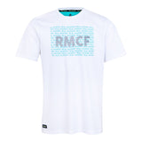 베르나베우 네온 라이트 남성 티셔츠 RMCF 화이트 프린트