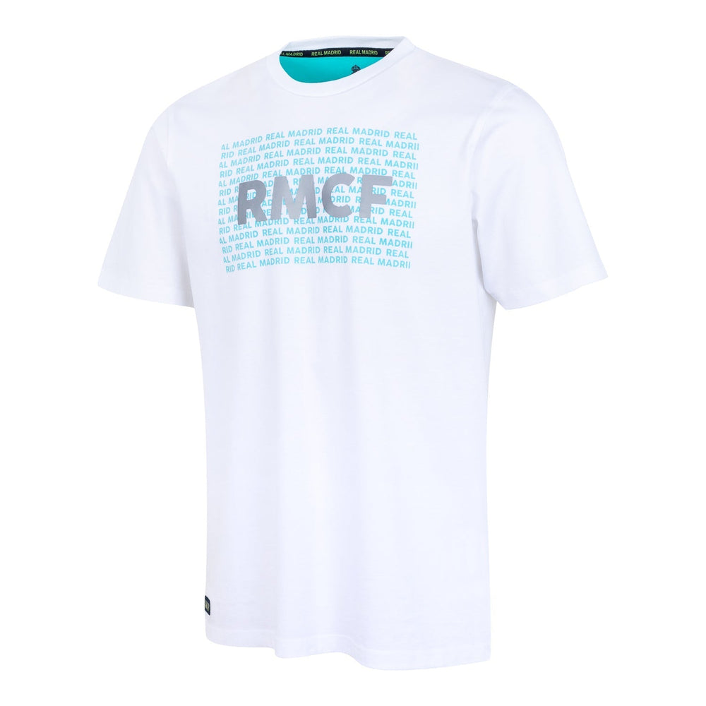 Bernabéu Neon Lights Mens RMCF Print T-Shirt White