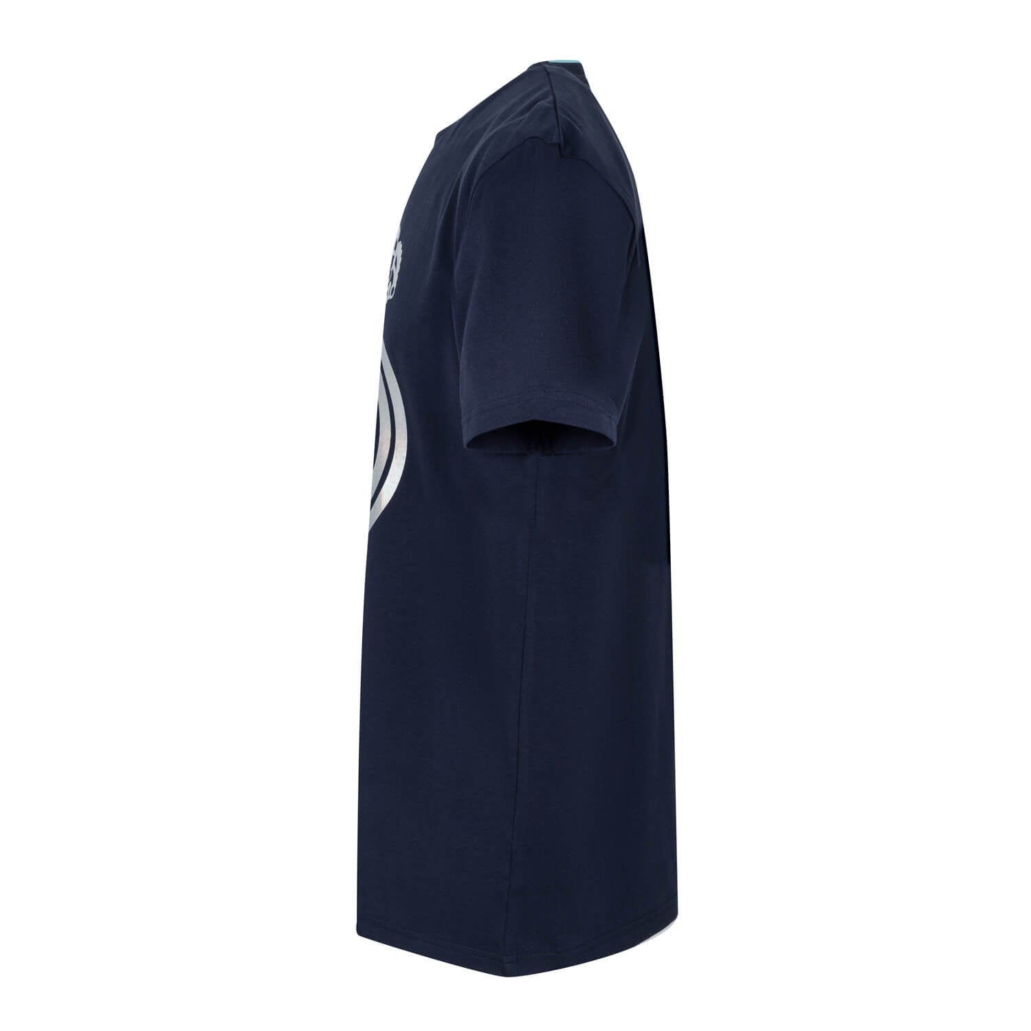 Bernabéu Neon Lights Mens RMCF Reflective Logo T-Shirt Navy