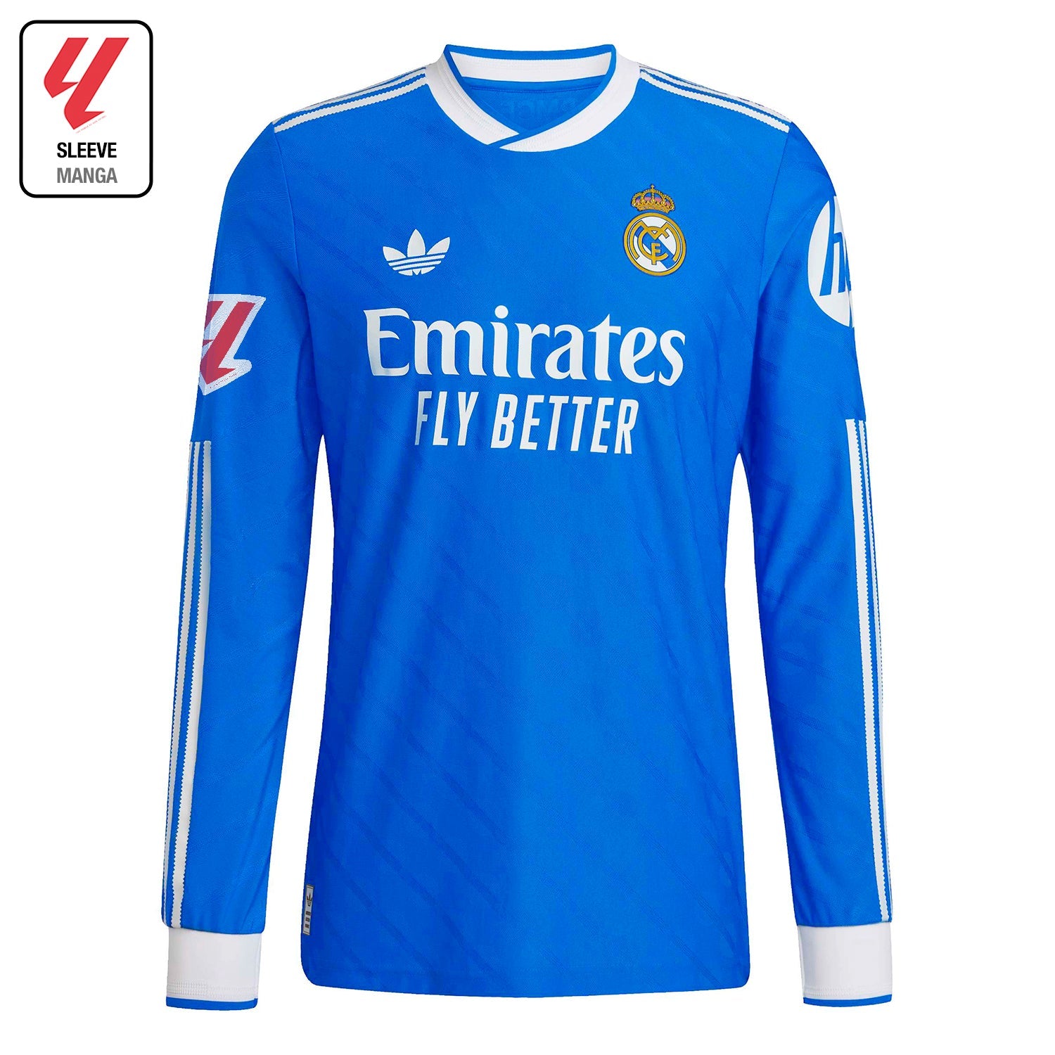 Camiseta Manga Larga Hombre Tercera Equipación Azul 25/26