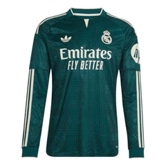 Mens Away Authentic Jersey Long Sleeve Green 26/27