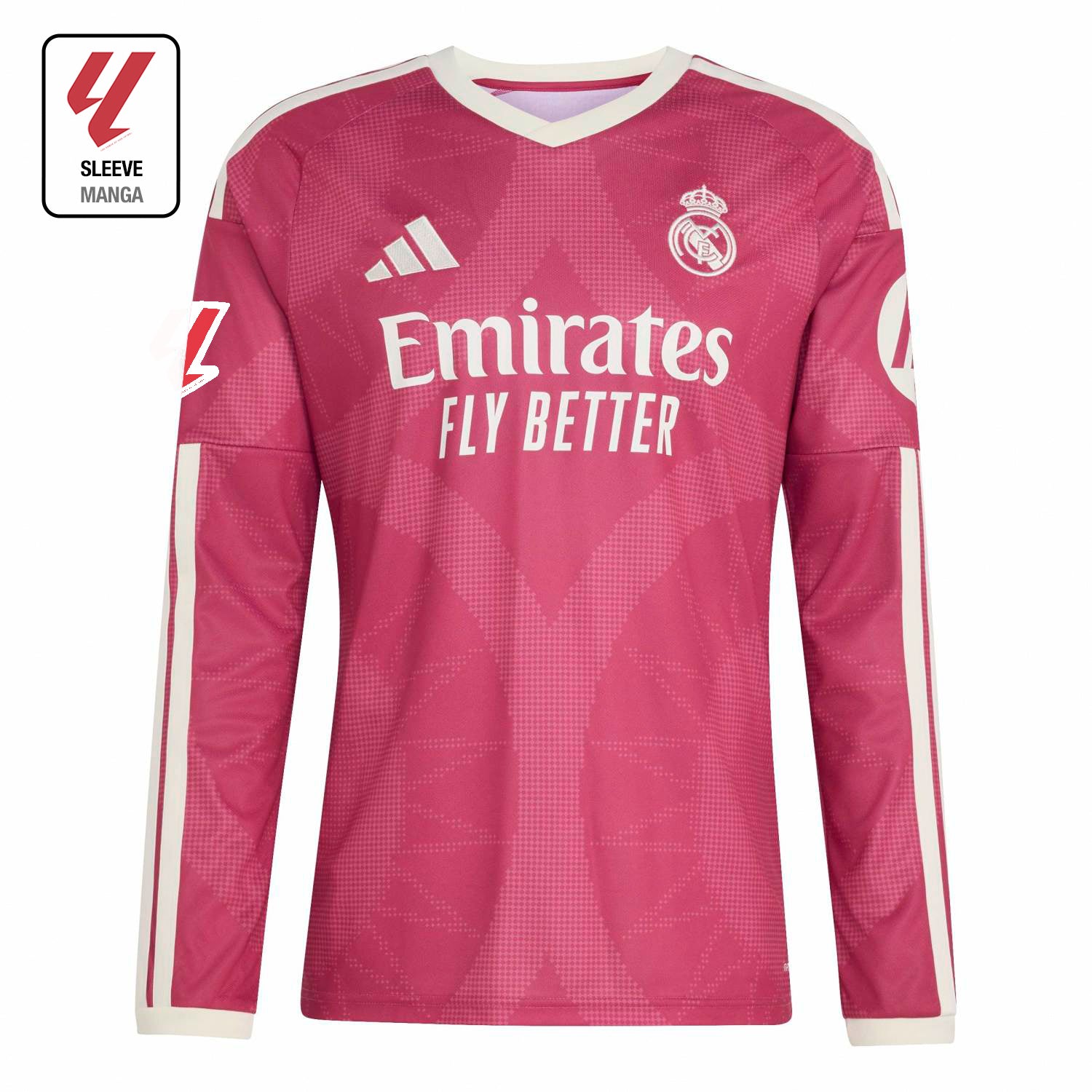  Real Madrid 長袖 ユニフォームサイズXL メンズ 長袖 サード ユニフォーム ピンク 26/27 – レアル・マドリード