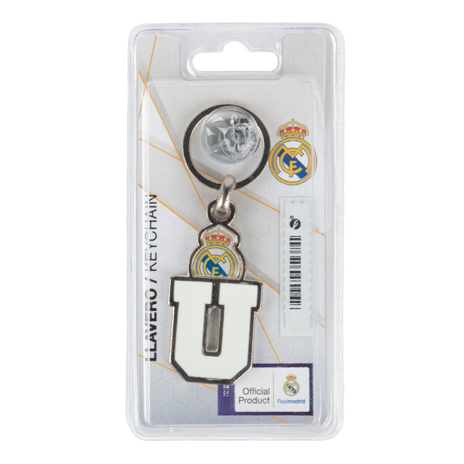 Porte-clés Real Madrid avec la lettre - U