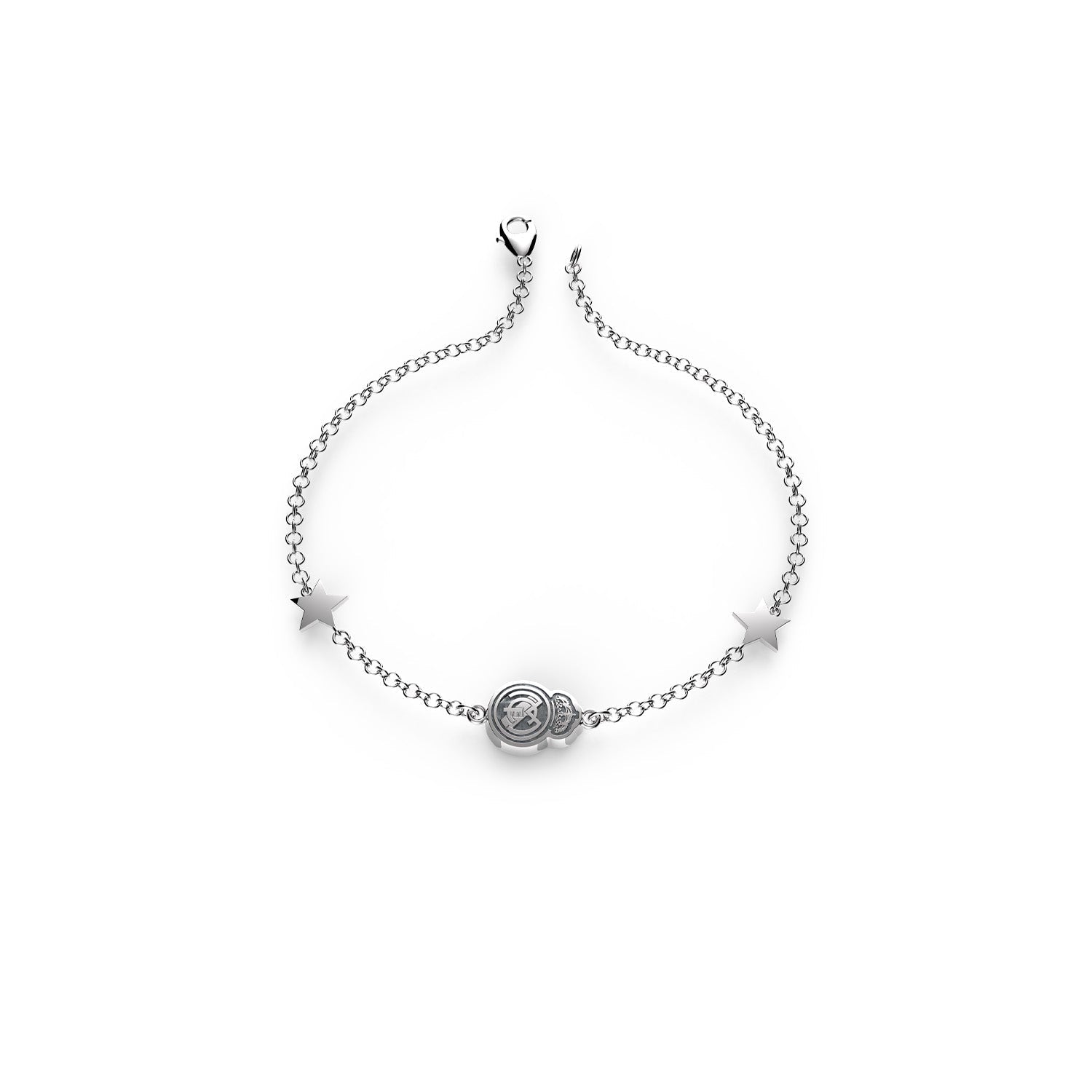 Small Crest Bracelet Silver
