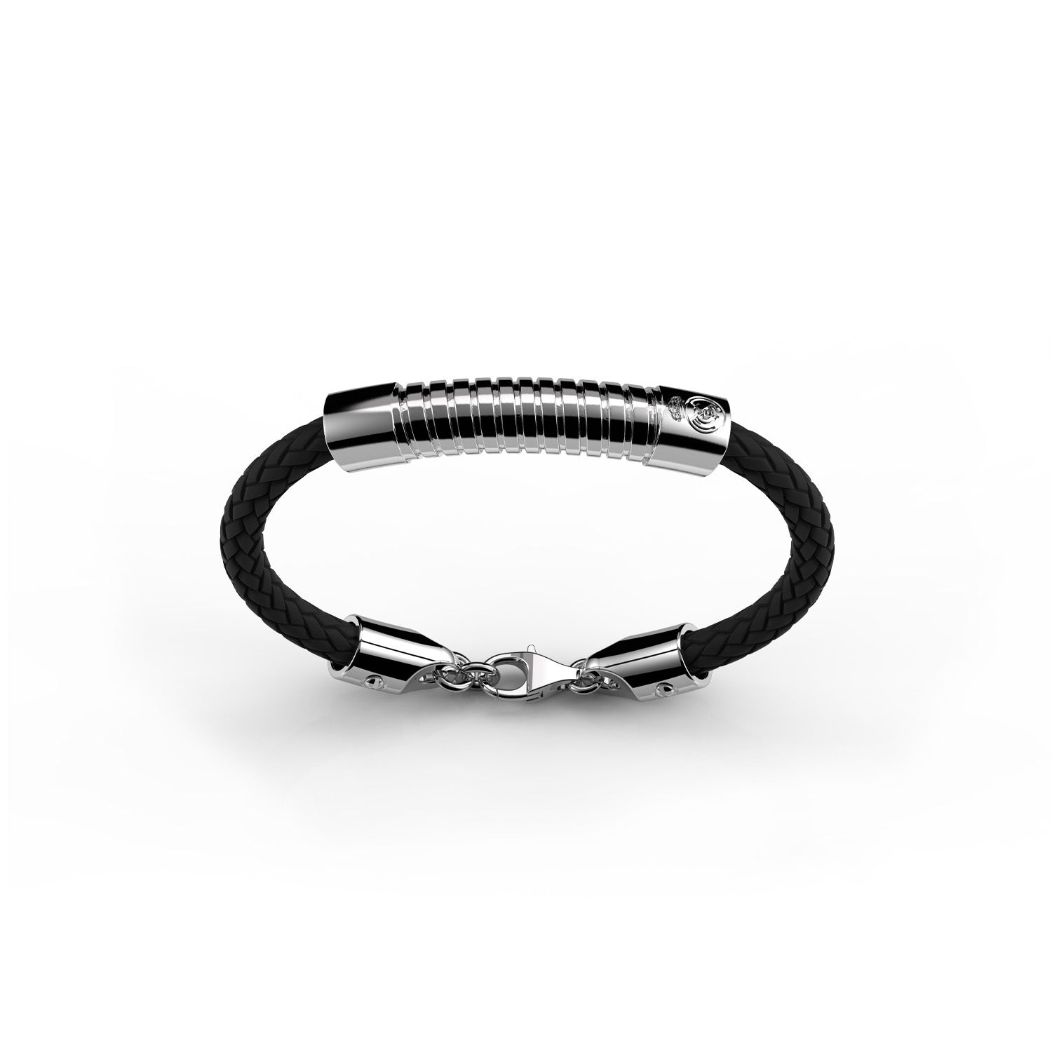 Leather Bracelet Silver Size 20