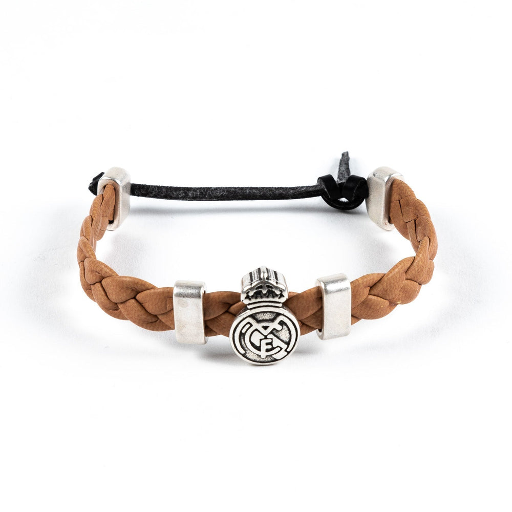 Real Madrid Braided Bracelet Brown