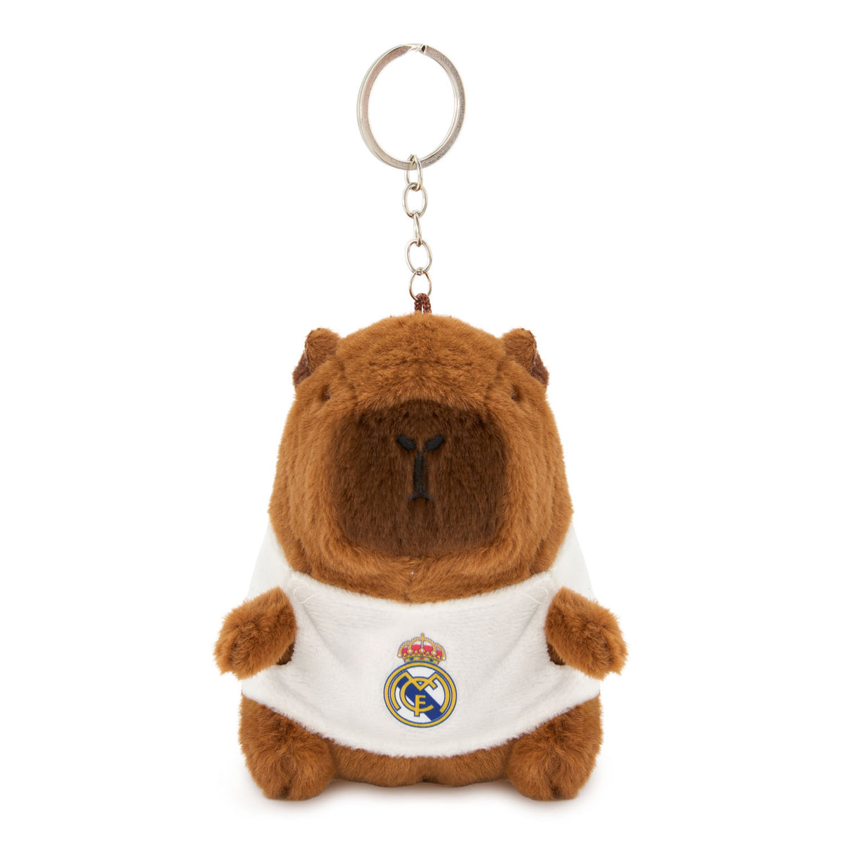 Porte-clés Capybara en Peluche Real Madrid