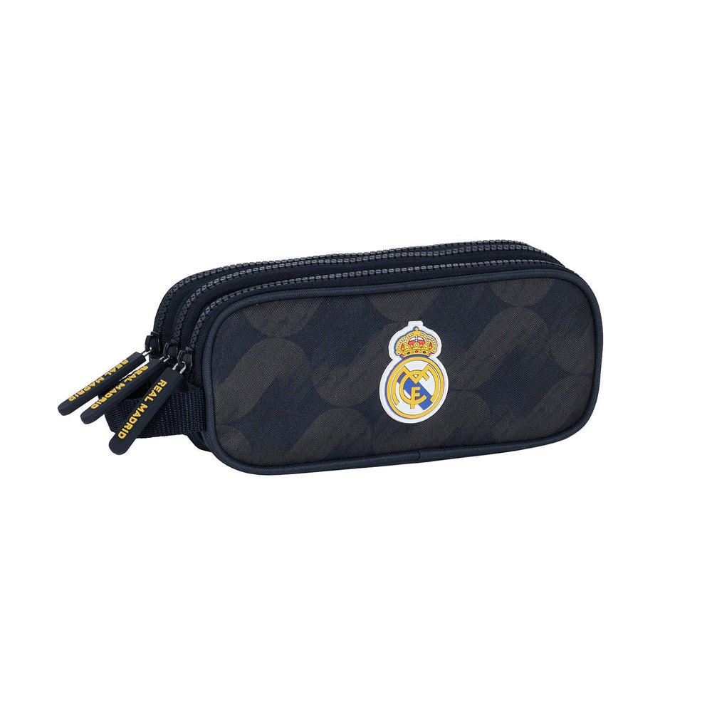 Triple Pencil Case Navy/Gold
