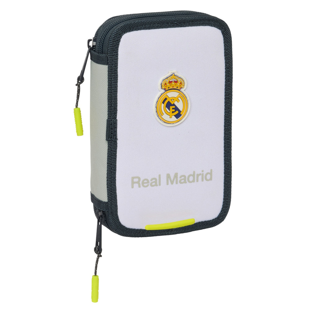 Trousse à Crayons Double Compartiment Blanc/Noir