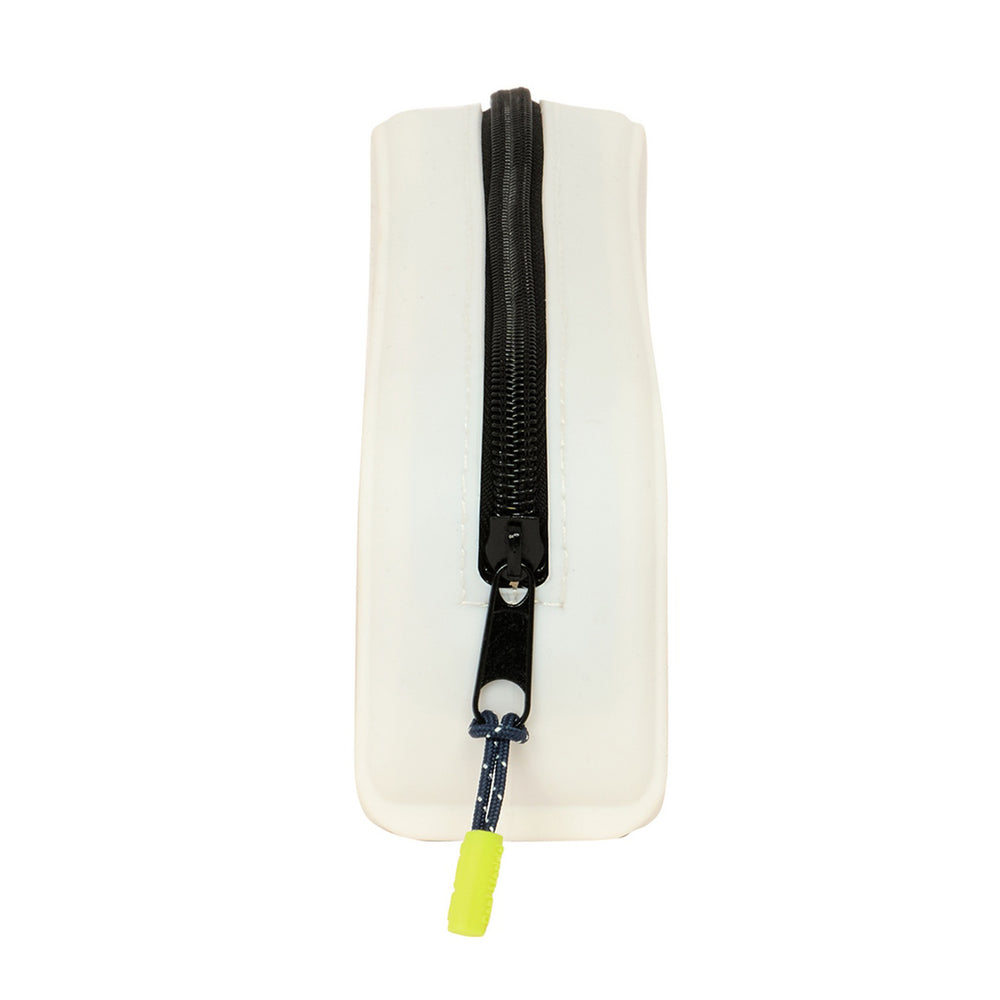 Squared Silicone Pencil Case White/Black