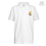 儿童马球衫ECO Essentials  Real Madrid  白色盾徽