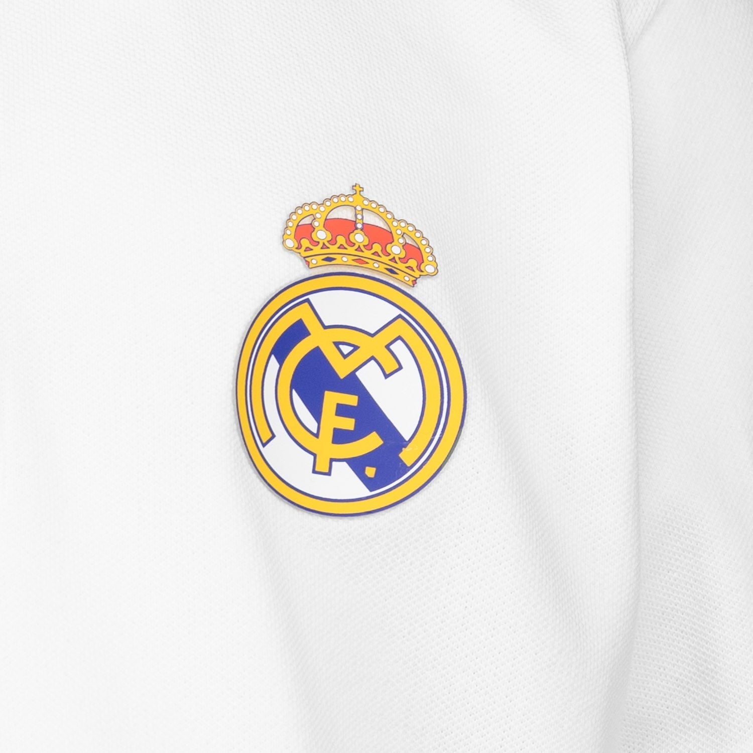 Kids ECO Essentials Real Madrid Color Crest Polo White