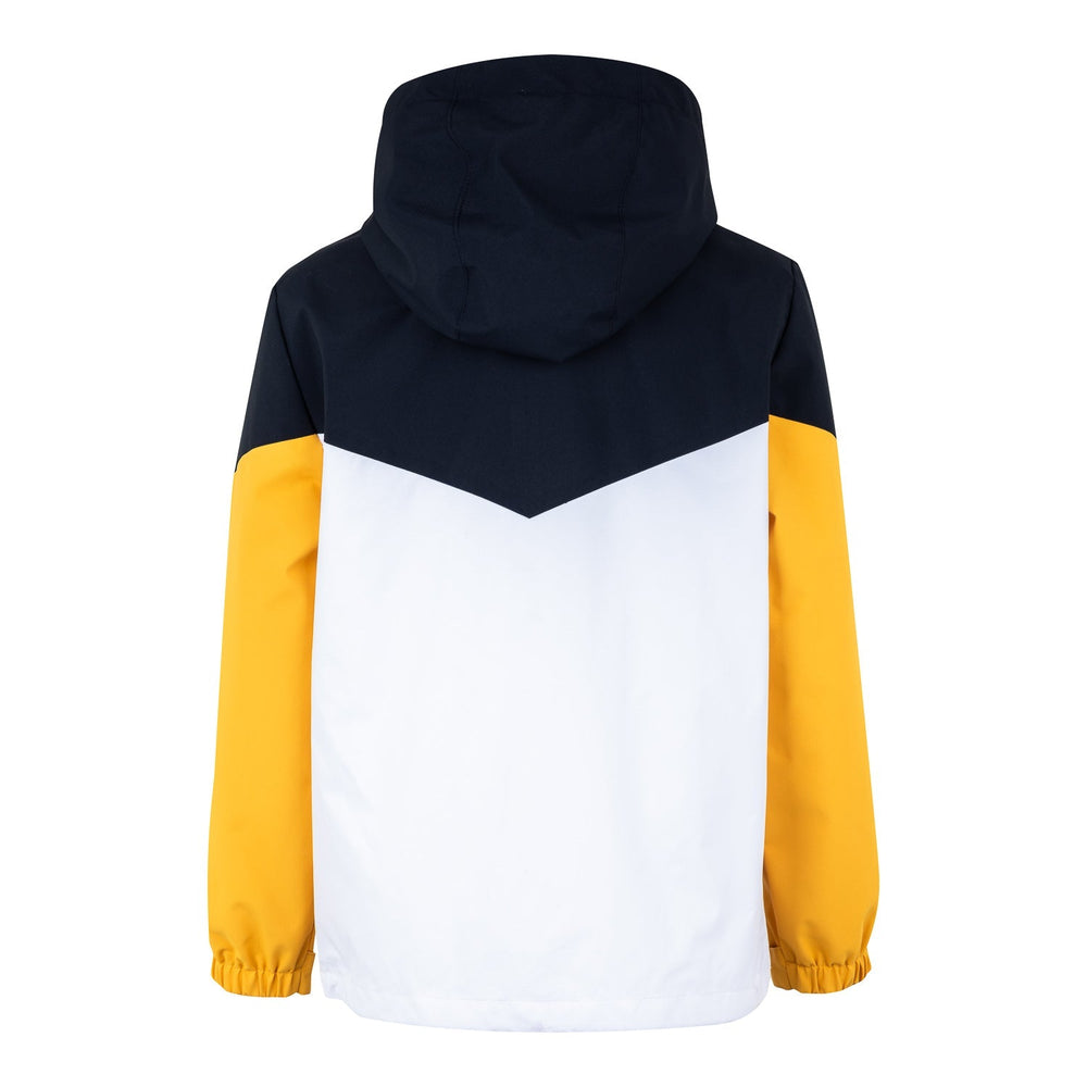Kids Outerwear Color Block Windbreaker White