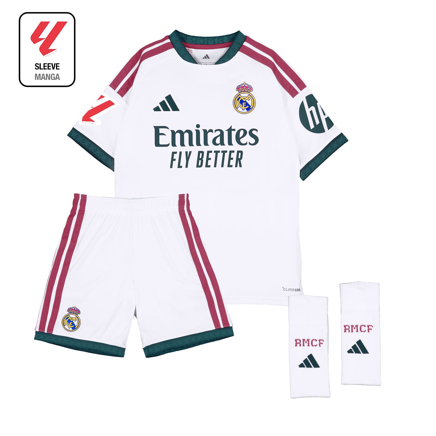 Conjunto Niño Primera Equipación Blanca 26/27