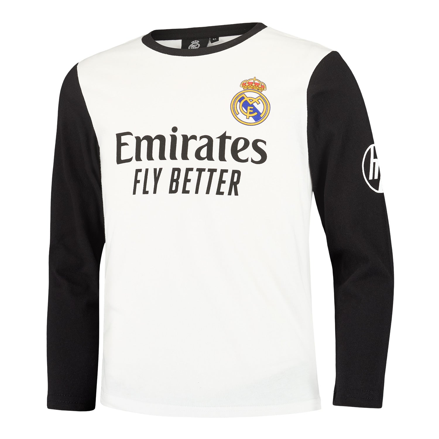 Kids White/Black Cotton Pajamas