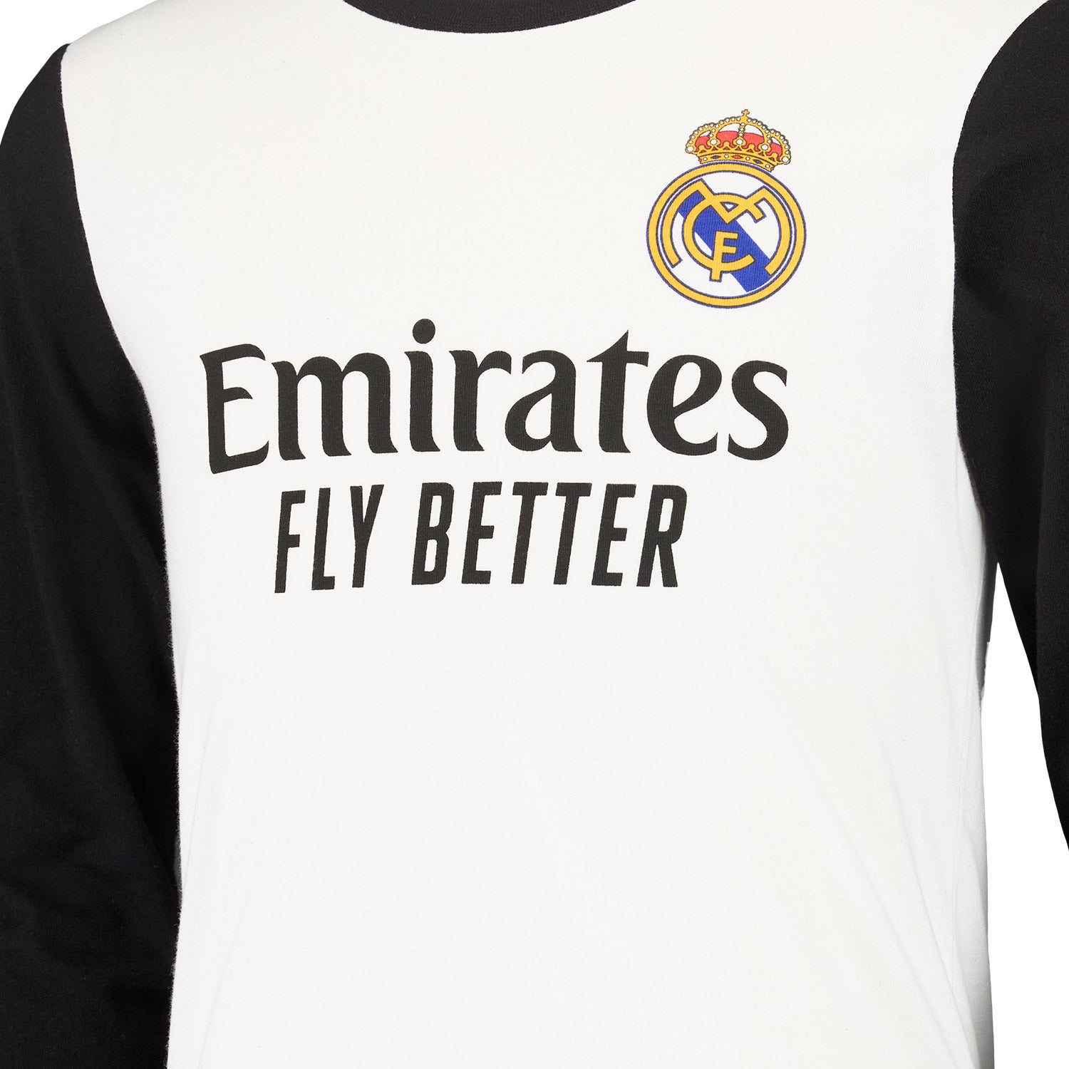 Kids White/Black Cotton Pajamas