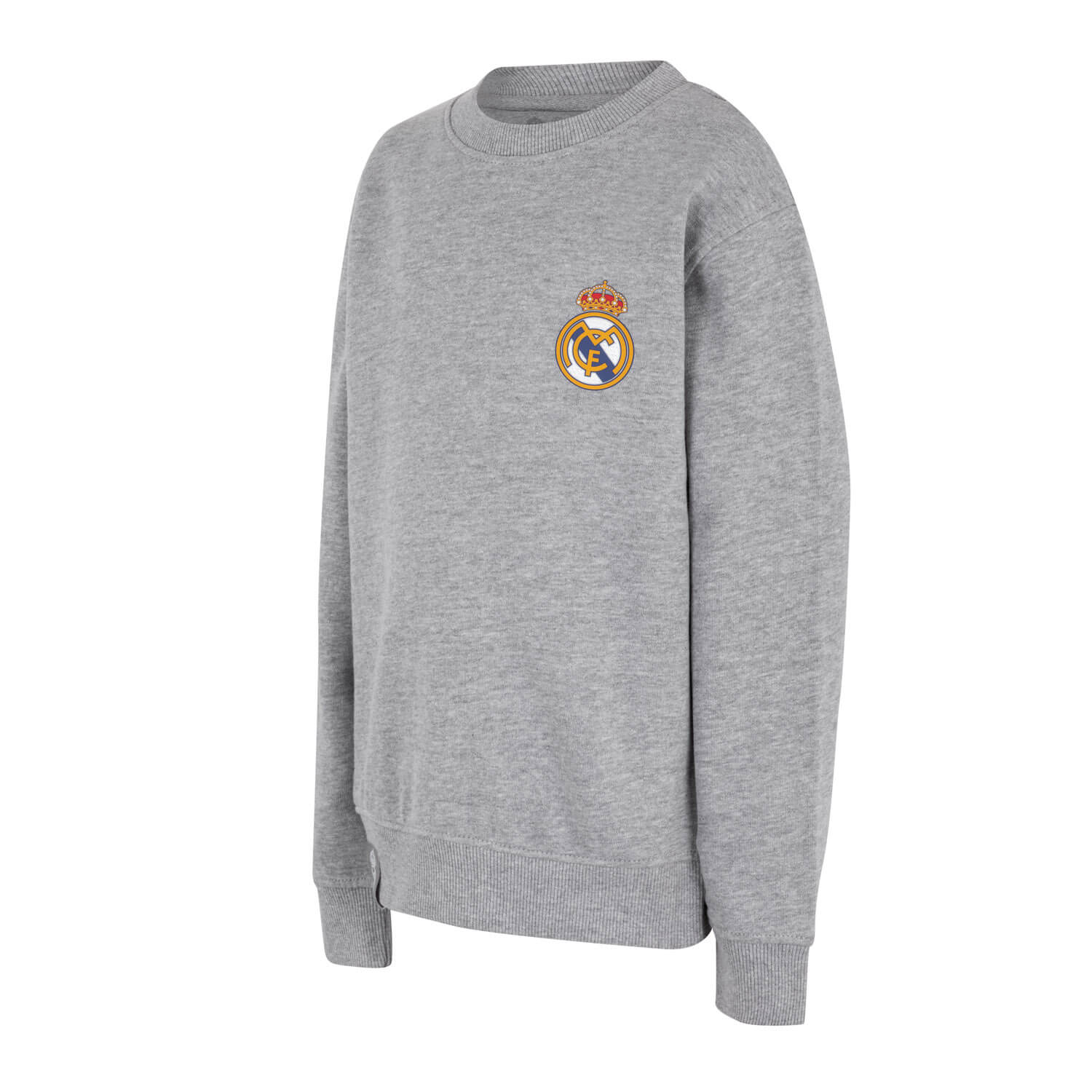 Kids Essentials Color Crest Crew Light Grey