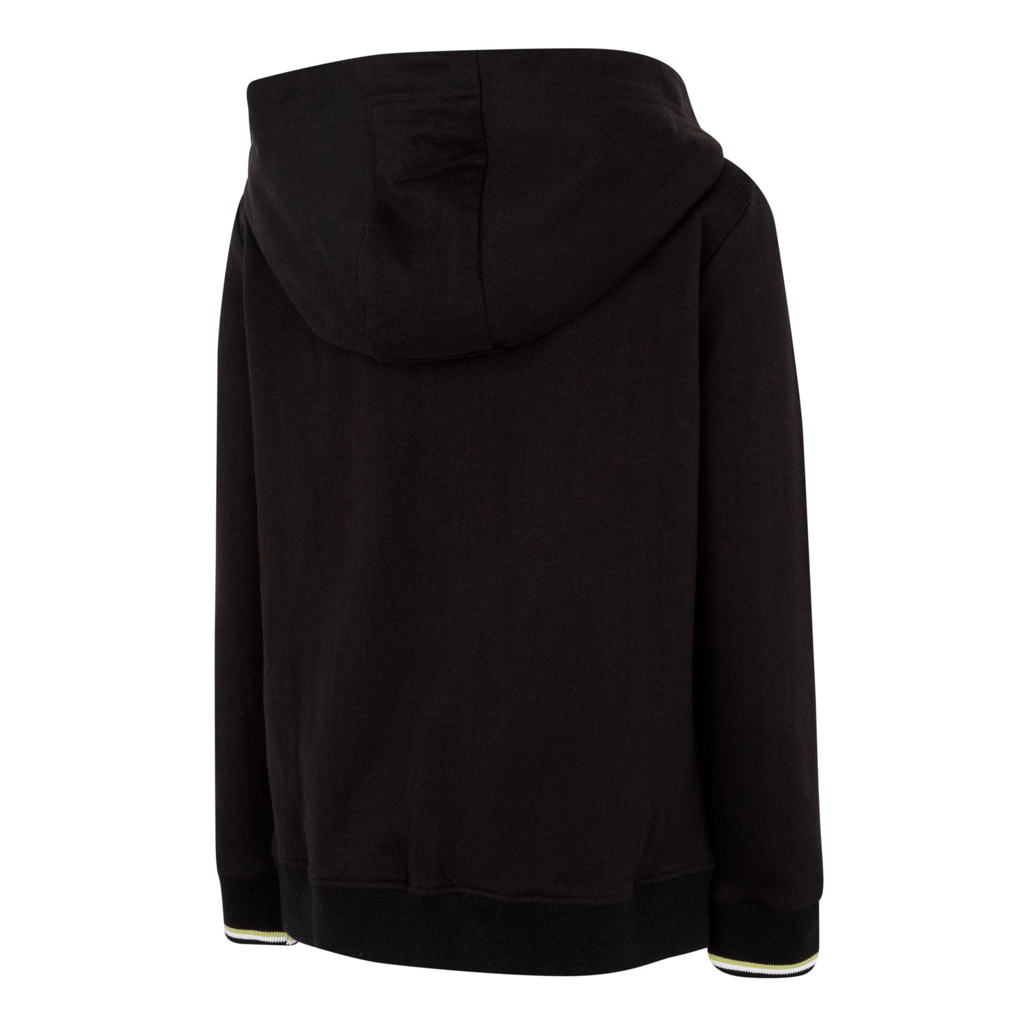 Kids Full Zip Hoody Black/Lime