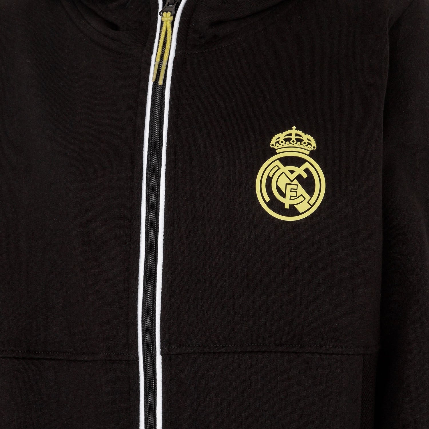 Kids Full Zip Hoody Black/Lime