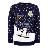 Kinder Weihnachtspullover Ski-Pinguin