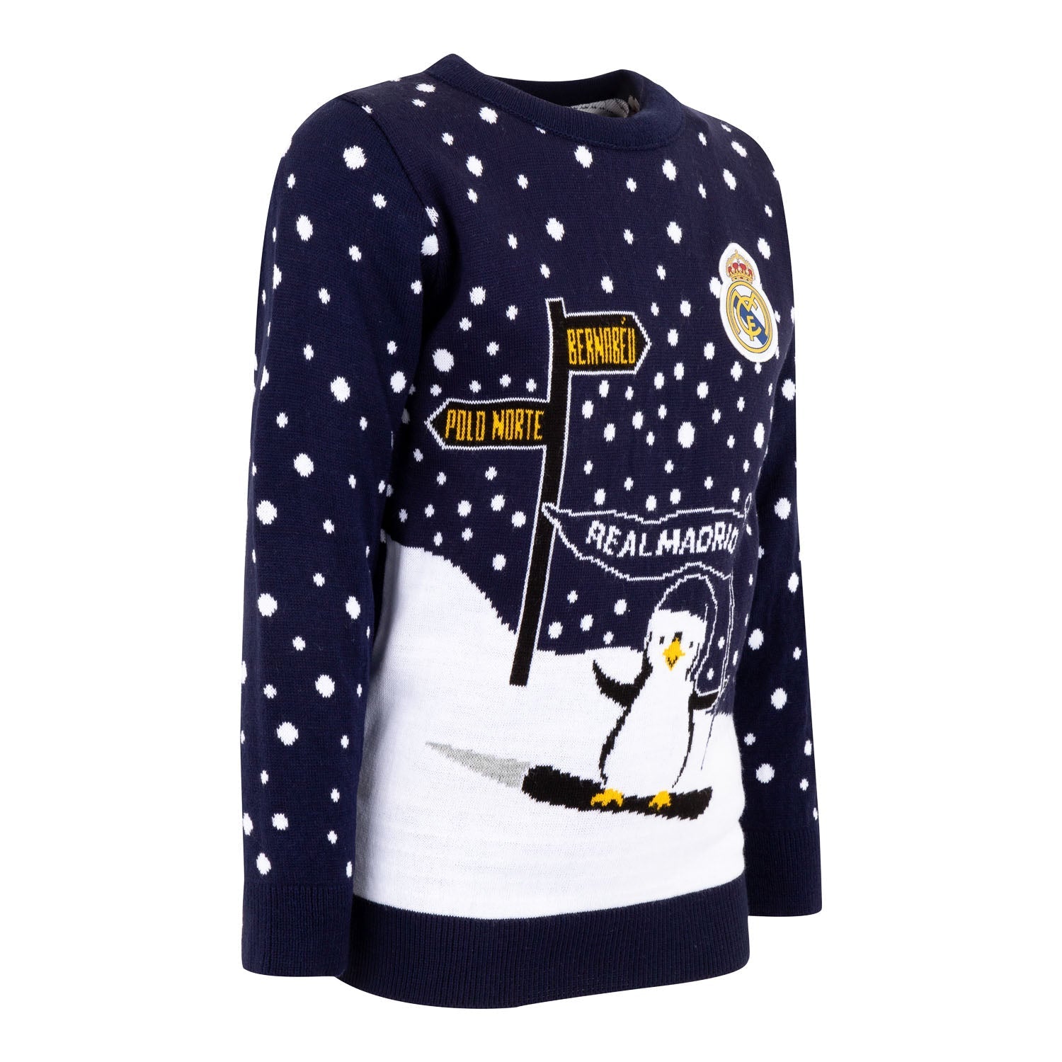Kids Christmas Sweater Ski Penguin