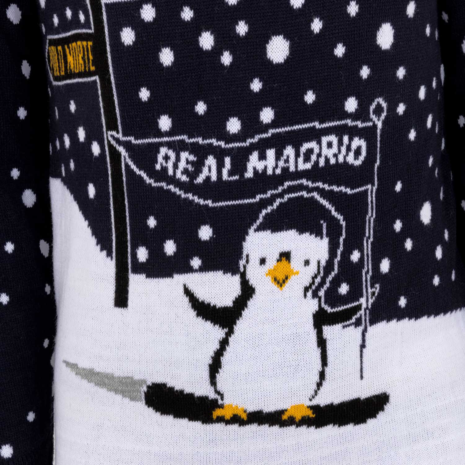 Kids Christmas Sweater Ski Penguin