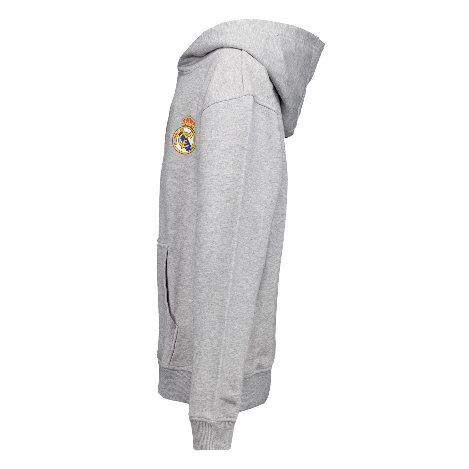 Kids ECO Essentials Real Madrid Color Crest Hoodie Light Grey