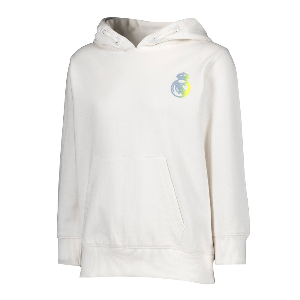 어린이 Hoodie 팬 키즈 레알 마드리드(Real Madrid) 백 프린트 화이트 레알 마드리드(Real Madrid)