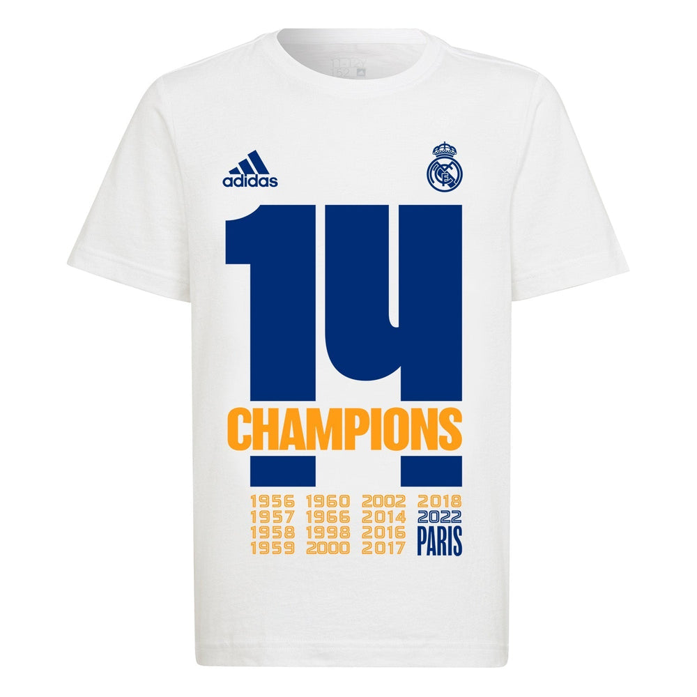 adidas Kids UCL Champions 14 T-Shirt White