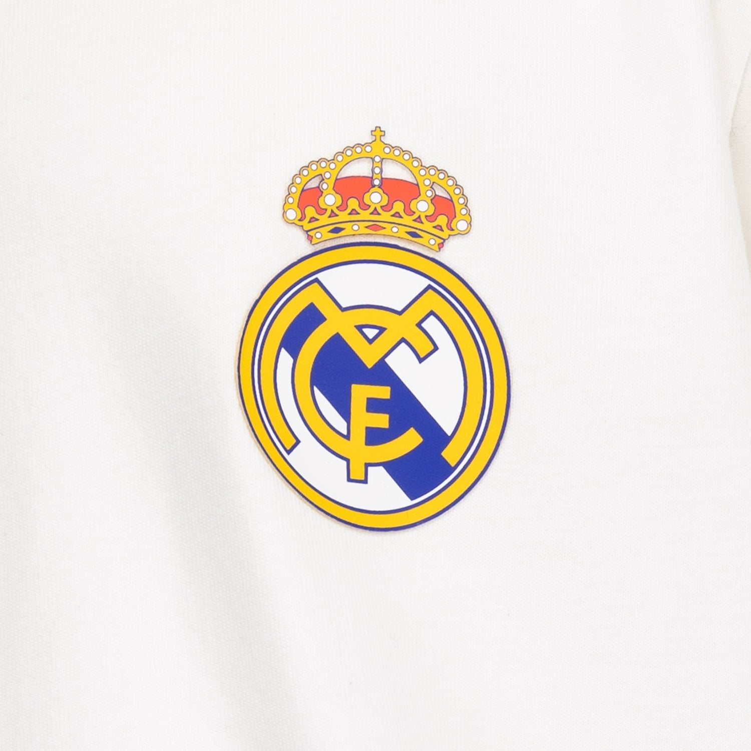 Kids ECO Essentials Real Madrid Color Crest T-Shirt White
